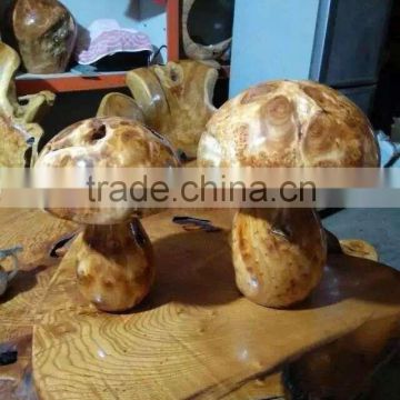 artificial mushrooms made of wood,dry and fumigation
