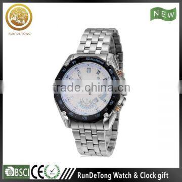 Customized polygon tachymeter stainless steel men watch