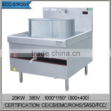 800mm dia stockpot commercial big electric induction soup stove