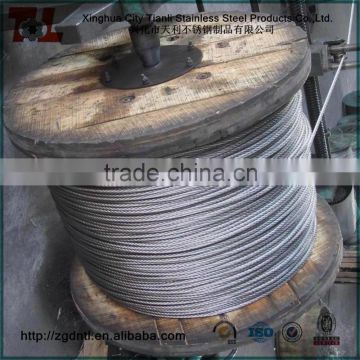 316 7x7 3.2mm Stainless Steel Rope 1/8" Length 2000m