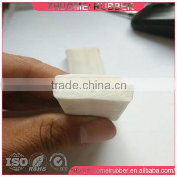 White sponge silicone rubber seal