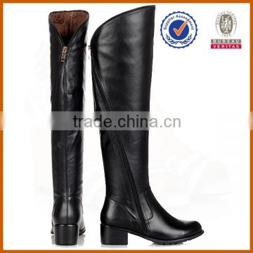 2015 sell well good quality real leather women long boots