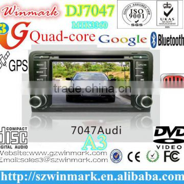 car GPS DVD with Radio/DVD/DVB-T-MPEG2/MPEG4/3G/BT/PIP/etc for A3(2003--2011) DJ7047 7"
