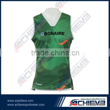 customized 100%polyester ladies sports top/vest