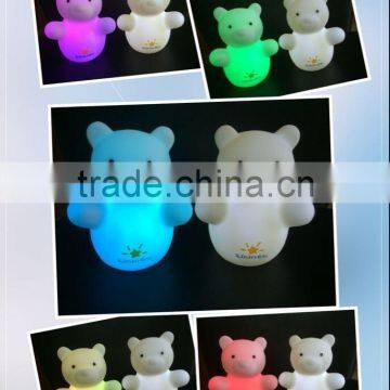 2015 new promotional color changing animal led night lights