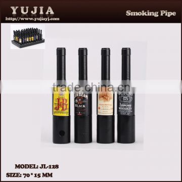 2015 YuJia popular mini wine bottle smoking pipe wholesale tobacco pipe JL-128