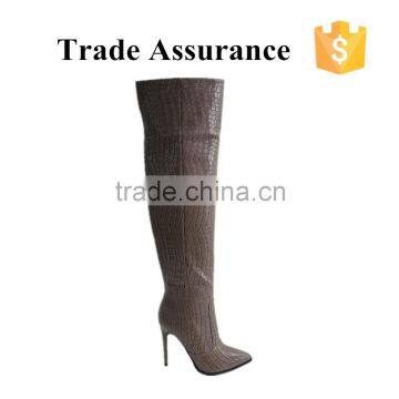 Women's 20 inches long leather boots