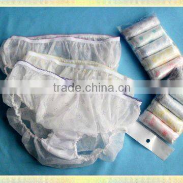 Lady Disposable Underwear with Printing