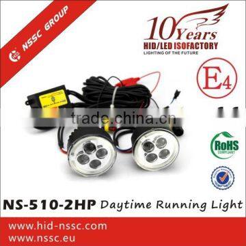 China supplier led fog light drl led daytime running light, led daytime running light with E4 R87