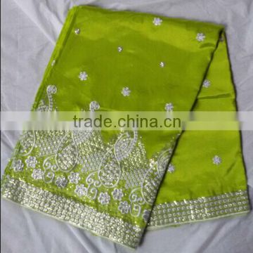 African Raw silk george fabric in stock