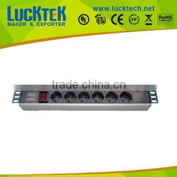 19" 6 WAY Euro Type GS PDU power socket