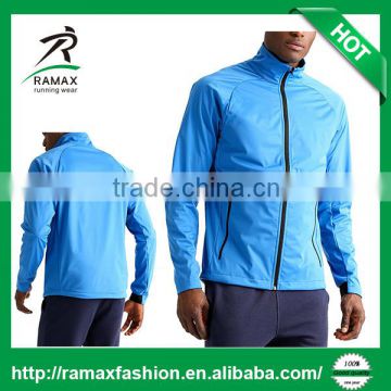 Ramax Custom Mens Plain Softshell Zipper Running Jacket In Winter