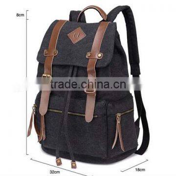 Vintage Canvas Schoolbag Laptop Backpack Bag