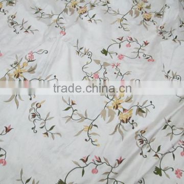 WHITE N COLOUR EMBRODARY FABRIC FOR THE COUSHIONS, CURTAINS , DRESS MATERIAL, BEDCOVER , THROW & MANY MORE