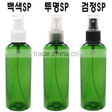 Spray cap PET bottle 200ml Green Clear