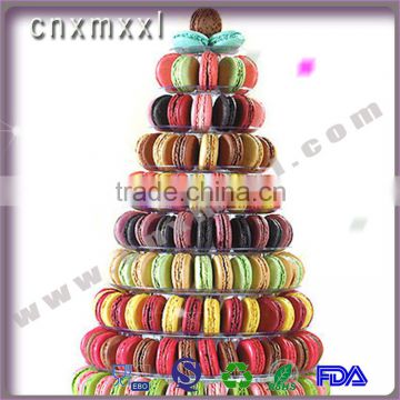plastic plastic macaron tower high quality macaron stand