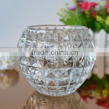 Glass candle holder candle jar with different styles