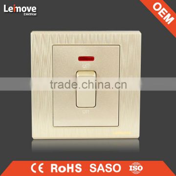 woven gold finish 20A water heater wall switch