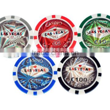 custom laser sticker las vegas poker chips