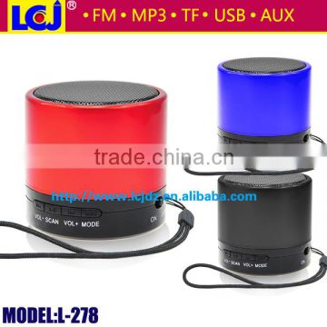 L-278 portable mini MP3 player FM radio speaker