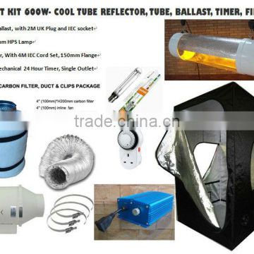 600W LIGHT KIT,hydroponic kits, ballast kits, filter, grow tent, timer