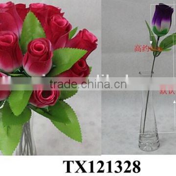 vase artificial flower rose bud, artificial rose flower