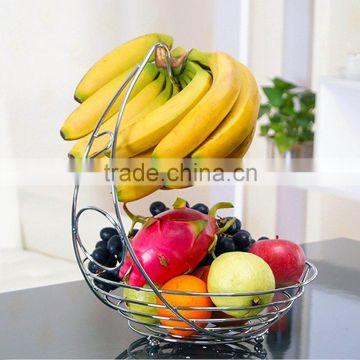 Fruit Bowl and Basket with Banana Holder
