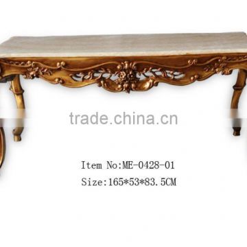 FA-232P-01 Leading antique furniture coffee table with marble