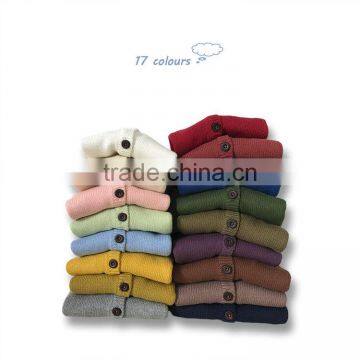 YD8365factory price children sweater candy color cotton children sweater