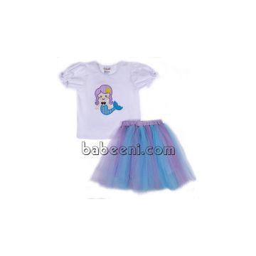 Lovely little mermaid tutu dress set for baby girl - DR 2326