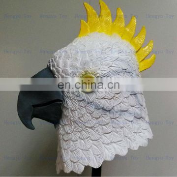 2014 Hot Selling Realistic Full Head novelty Mask Celebrations Party Adult Cap Parrot Mask