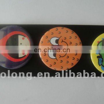 promotional gift custom tinplate metal round pin badges with your own design