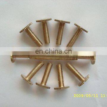 Plating gold countersunk flat big head metal screw for sale