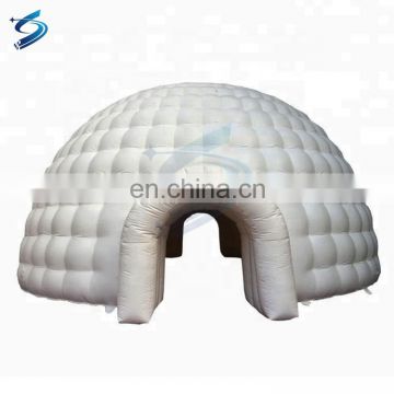PVC tarpaulin inflatable igloo tent for outdoor adventure activity, Fire-poof and water-proof inflatable dome tent for sale