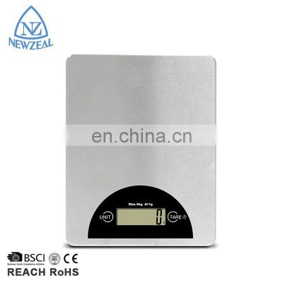 Fast Delivery Stainless Steel Food Scale Big Platform Food Digital Kitchen Weight Scale Grams And Oz