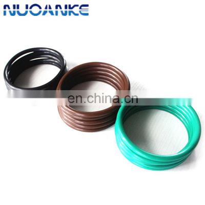 High Quality Black/Brown/Green FKM Rubber O Ring Seal Chemical Resistant FPM O-Ring From China Supplier