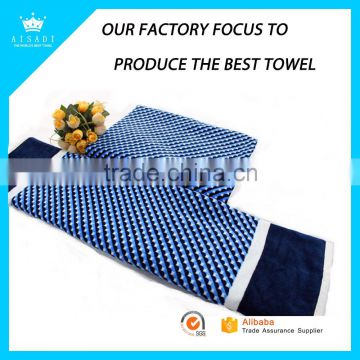 100% Cotton Custom Promotional Velour Reactive Printed Beach Towel