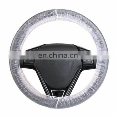 JZ Clear Disposable Steering Wheel Covers Fit for All Diameter Car Steering Wheel