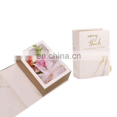 2020 INS hot sale home decor Book shape style decorative gift box with rope closure for flower plants