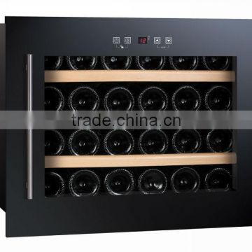 Hot selling 24 bottles 56L compressor wine cooler wine cellar with tempered glss door