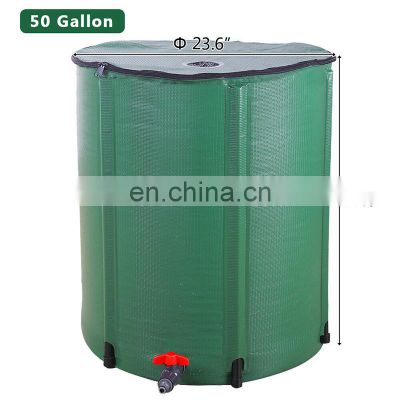 Cheap portable compressible rain barrel collapsible water tanks with tap china 100 LITRE