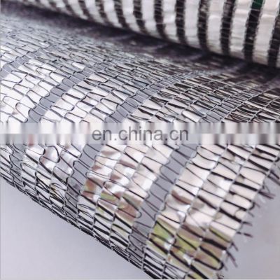 6X100M 50% Shading Silver Aluminum Foil Shade Net For Flower Planting
