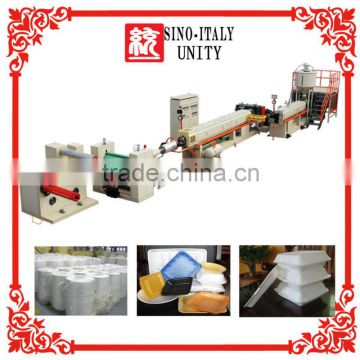 Salable foam lunch food container/plate making machine