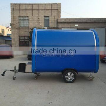 blue 7.6*5.5ft food cart beach food truck traction cart By China's largest factory making