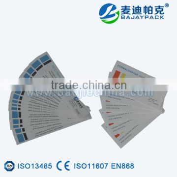 Disposable sterilization indicator strip used for hospital