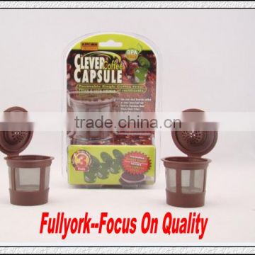 Clever Coffee Capsule Cafe Cup As Seen On TV Reusable Single Cup Coffee Filter Pods