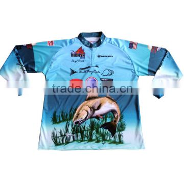 wholesale custom oem service digital printing fishing jersey