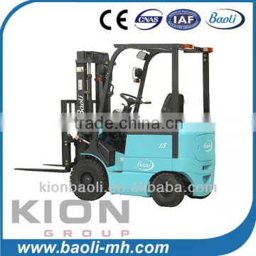 1.5 ton baoli four wheel electric forklift
