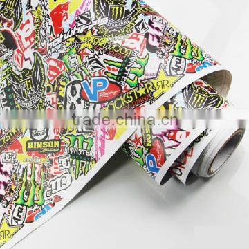 Hot Sales Colored Car Decal Type 1.52*30m/roll Hydrographic Film Sticker Bomb                        
                                                Quality Choice