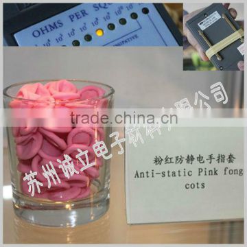 Pink Static dissipative finger cots